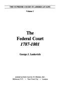 Cover of: federal court, 1787-1801