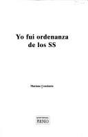 Cover of: Yo fui ordenanza de los SS