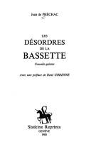 Cover of: Les désordres de la Bassette: nouvelle galante