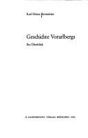 Cover of: Geschichte Vorarlbergs: ein Überblick