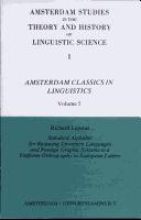 Cover of: Standard alphabet for reducing unwritten languages and foreign graphic systems to uniform orthography in European letters by Carl Richard Lepsius