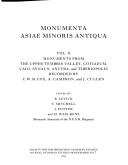 Monuments from the Upper Tembris valley, Cotiaeum, Cadi, Synaus, and Tiberiopolis by C. W. M. Cox, B. Levick, S. Mitchell, J. Potter, M. Waelkens