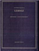 Cover of: Sämtliche Schriften und Briefe. by Gottfried Wilhelm Leibniz