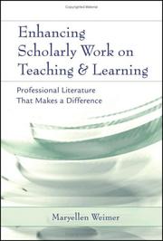 Cover of: Enhancing scholarly work on teaching and learning: professional literature that makes a difference