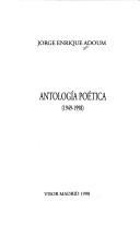 Cover of: Antología poética by Jorge Enrique Adoum