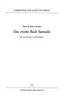 Cover of: Kommentar zum Alten Testament, 24 Bde., Bd.8/2, Das zweite Buch Samuelis