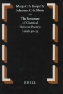 Cover of: structure of classical Hebrew poetry: Isaiah 40-55
