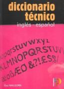 Cover of: Diccionario tecnico: ingles-español