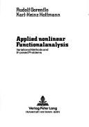 Cover of: Applied nonlinear functionalanalysis by Rudolf Gorenflo