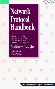 Cover of: Network protocol handbook