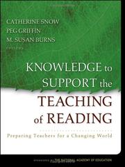 Cover of: Knowledge to Support the Teaching of Reading by 