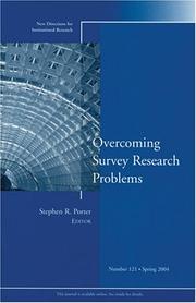 Cover of: Overcoming Survey Research Problems: New Directions for Institutional Research (J-B IR Single Issue Institutional Research)