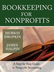 Cover of: Bookkeeping for Nonprofits: A Step-by-Step Guide to Nonprofit Accounting