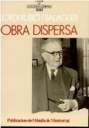 Cover of: Obra dispersa by Jordi Rubió i Balaguer