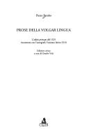 Cover of: Prose della volgar lingua by Pietro Bembo, Pietro Bembo