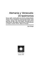 Cover of: Alemania y Venezuela: 20 testimonios