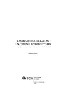 Cover of: revistas literarias: un estudio introductorio