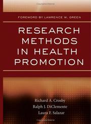 Cover of: Research methods in health promotion