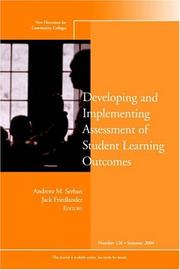 Developing and implementing assessment of student learning outcomes by Andreea M. Serban