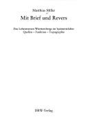 Cover of: Mit Brief und Revers: das Lehenswesen W urttembergs im Sp atmittelalter; Quellen - Funktion - Topographie, + 1 CD-ROM