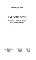 Cover of: Parlons soso by Aboubacar Touré