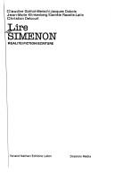 Cover of: Lire Simenon: réalité/fiction/écriture