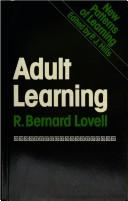 Cover of: Adult learning by R. Bernard Lovell