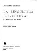 Cover of: La lingüística estructural: su proyección, sus límites