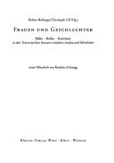 Cover of: Frauen und Geschlechter by Robert Rollinger, Christoph Ulf (Hg.) ; unter Mitarbeit von Kordula Schnegg.