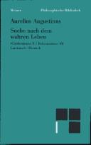 Cover of: Suche nach dem wahren Leben by Augustine of Hippo