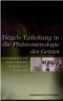 Cover of: Hegels Einleitung in die Ph anomenologie des Geistes