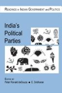 Cover of: India's political parties by edited by Peter Ronald deSouza, E. Sridharan.