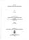 Cover of: Lectures on Stochastic Flows and Applications