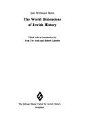 Cover of: Memadeha ha-olamiyim shel ha-historyah ha-Yehudit by Salo Wittmayer Baron