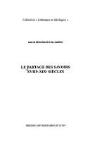 Cover of: Le partage des savoirs, XVIIIe-XIXe siècles