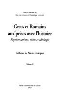 Cover of: Grecs et romains aux prises avec l'histoire by sous la direction de Guy Lachenaud et Dominique Longrée.