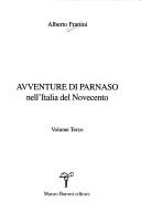 Cover of: Avventure di Parnaso nell'Italia del Novecento by Alberto Frattini
