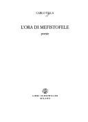 Cover of: ora di Mefistofele: poesie