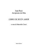 Cover of: Libro de buen amor by Juan Ruiz