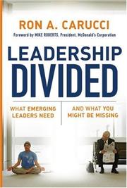 Cover of: Leadership Divided by Ron A. Carucci
