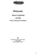 Cover of: Bibliyografyah: Aharon Apelfeld, 1959-2005 : yetsirot, biḳorot ṿe-targumim