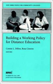 Cover of: Building a Working Policy for Distance Education by 