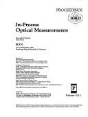 Cover of: In-process optical measurements: proceedings