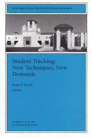 Cover of: Student Tracking: New Techniques, New Demands: New Directions for Institutional Research (J-B IR Single Issue Institutional Research)