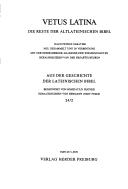 Philologia sacra by Hermann Josef Frede, Roger Gryson