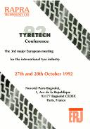 TyreTech 92 Conference by TyreTech Conference (3rd 1992 Paris, France)