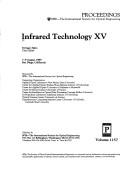 Cover of: Infrared Technology XV