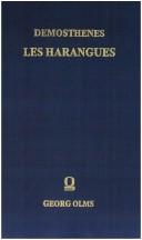 Cover of: Les Harangues de Demosthene