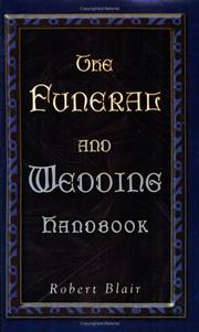 Cover of: The Funeral and Wedding Handbook | Robert Blair