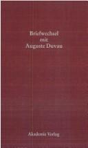 Cover of: Briefwechsel mit Auguste Duvau by Karl August Böttiger